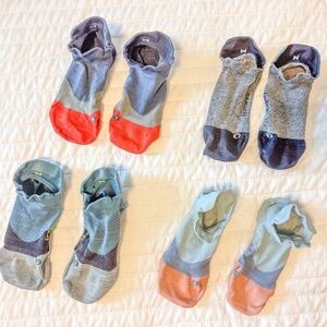 Feetures Elite Ultra Light No Show Tab Sock Wave Bundle: Medium (women's: 7-9.5)